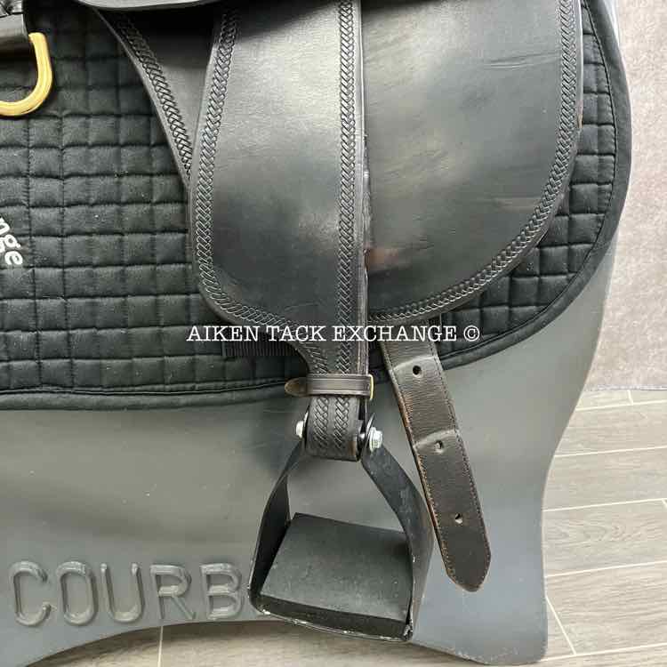 2005 Tucker 146 Classic River Plantation Endurance Saddle, 17.5" Seat, Medium Tree - Semi QH Bars