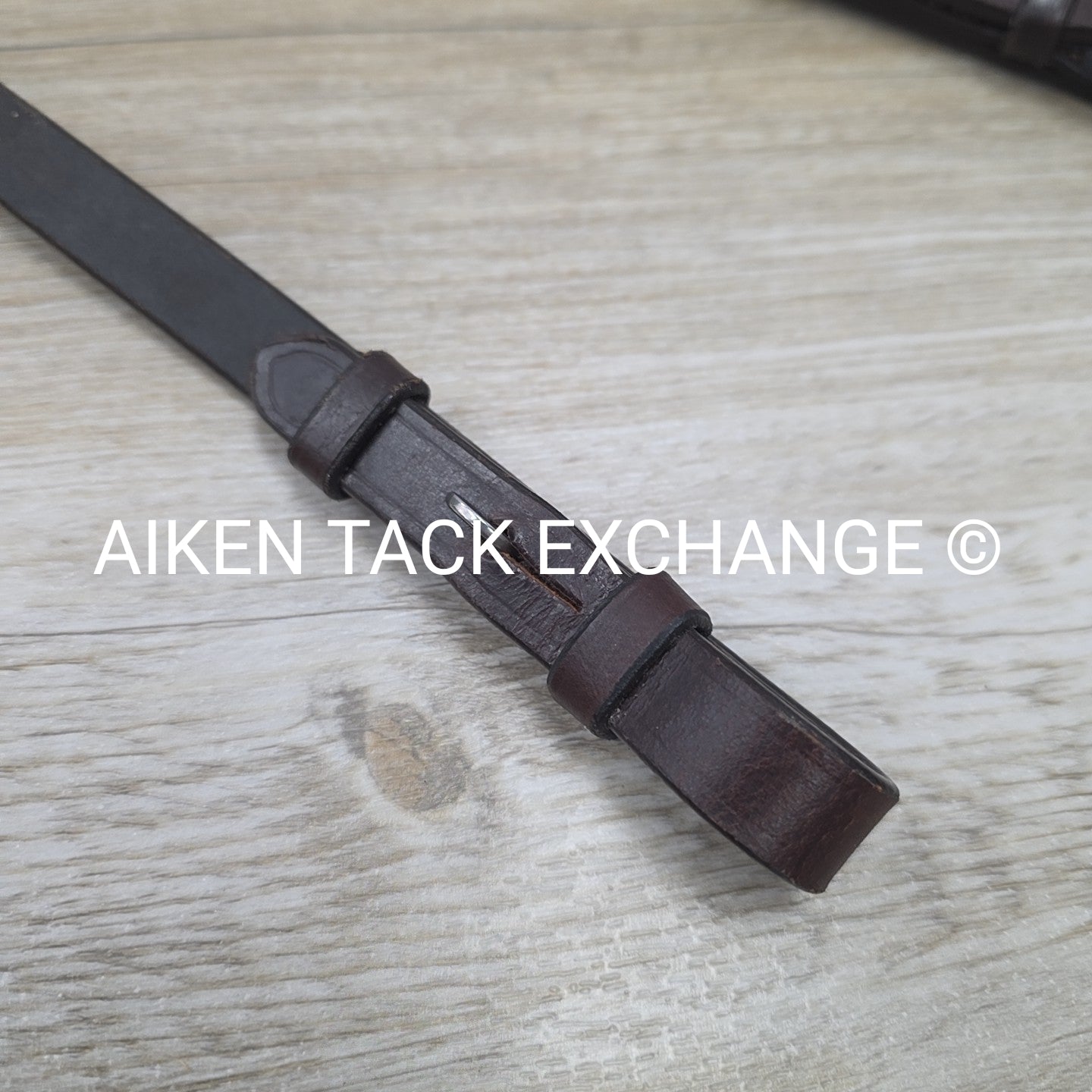 Bobby's English Tack Rubber Reins, Brown, 54"