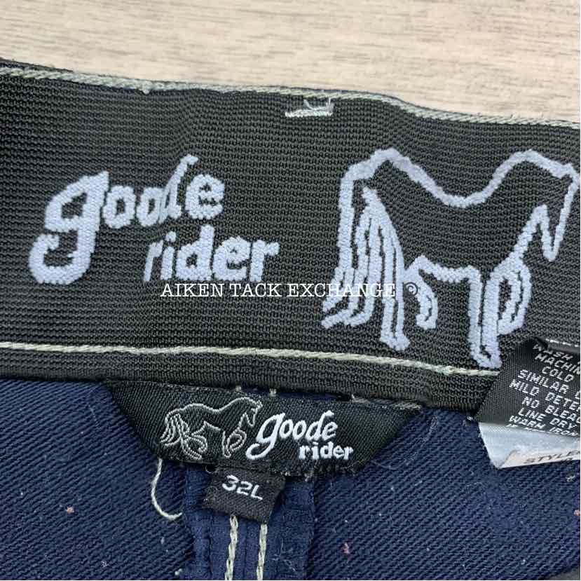 Goode Rider Pro Rider Full Seat Breeches, Size 32 L