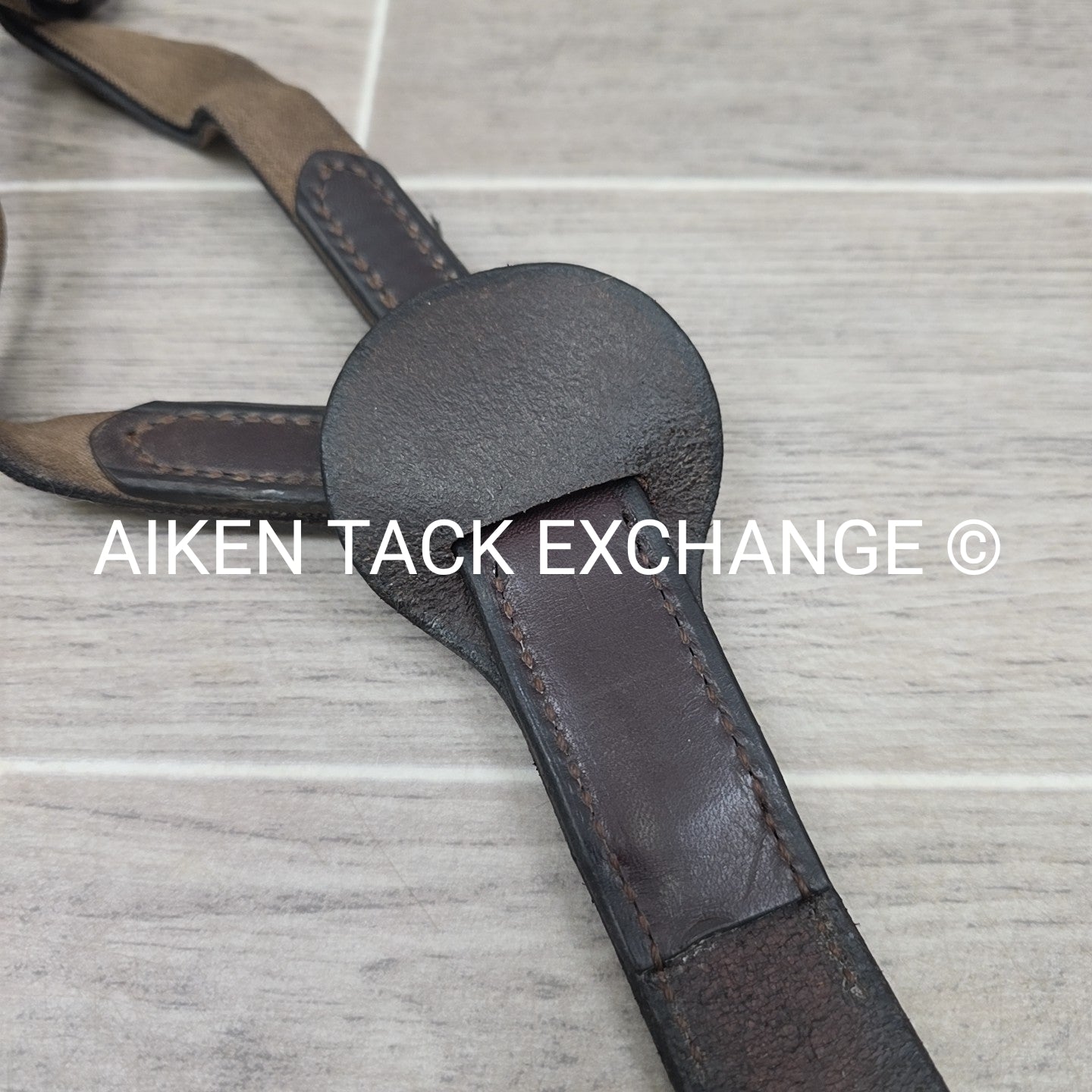 Nunn Finer Breastplate with Elastic, Brown, Size Cob