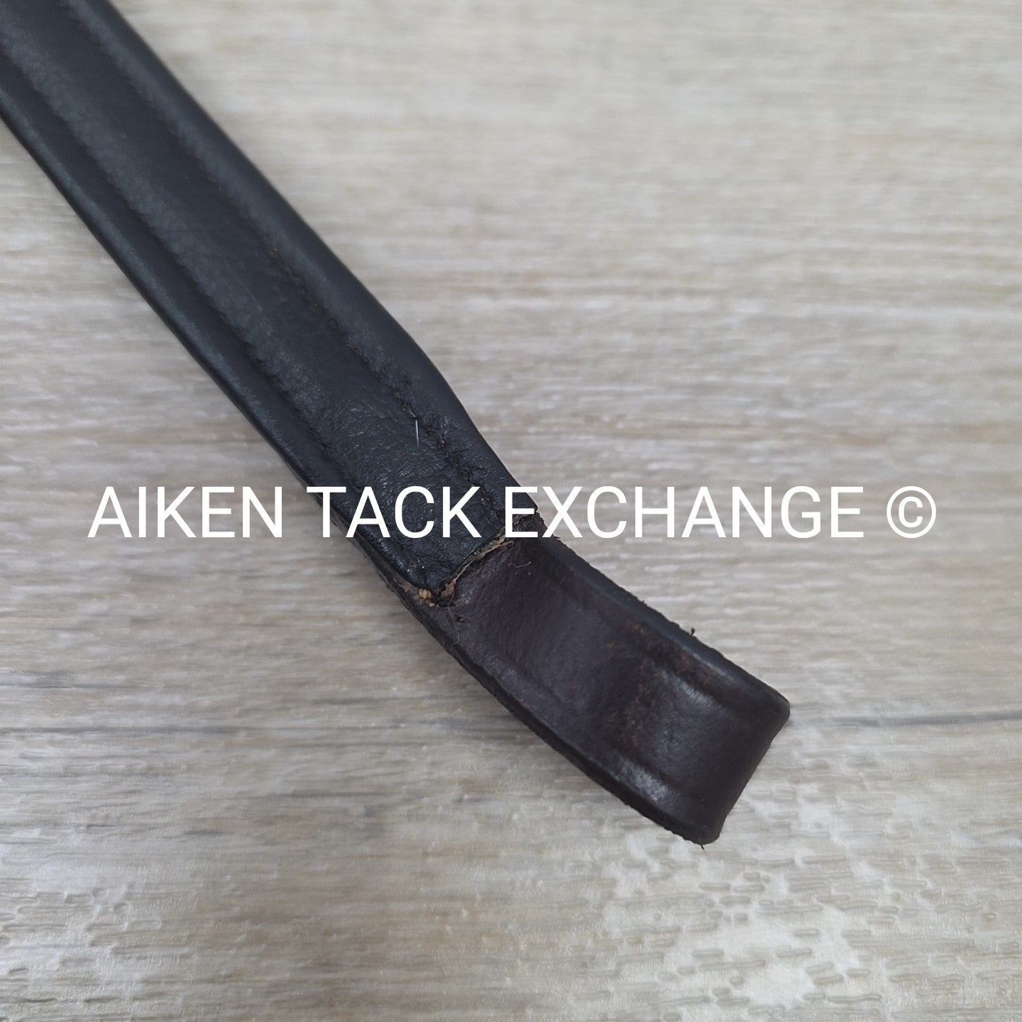 Padded Raised Browband, Black, Size 15"