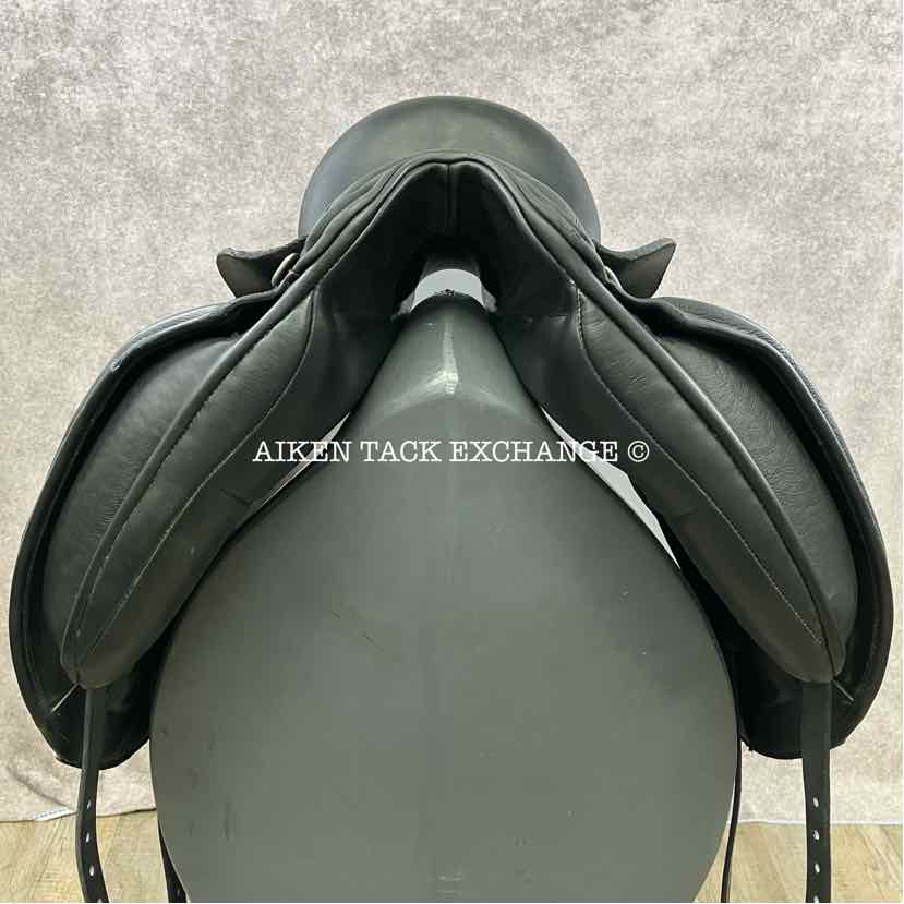 2017 Custom Saddlery Advantage Monoflap Dressage Saddle, 17.5" Seat, Adjustable Tree, Wool Flocked Panels