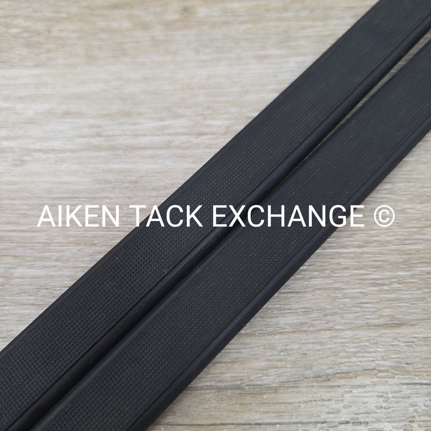 Stubben Rubber Reins, Black, 56"