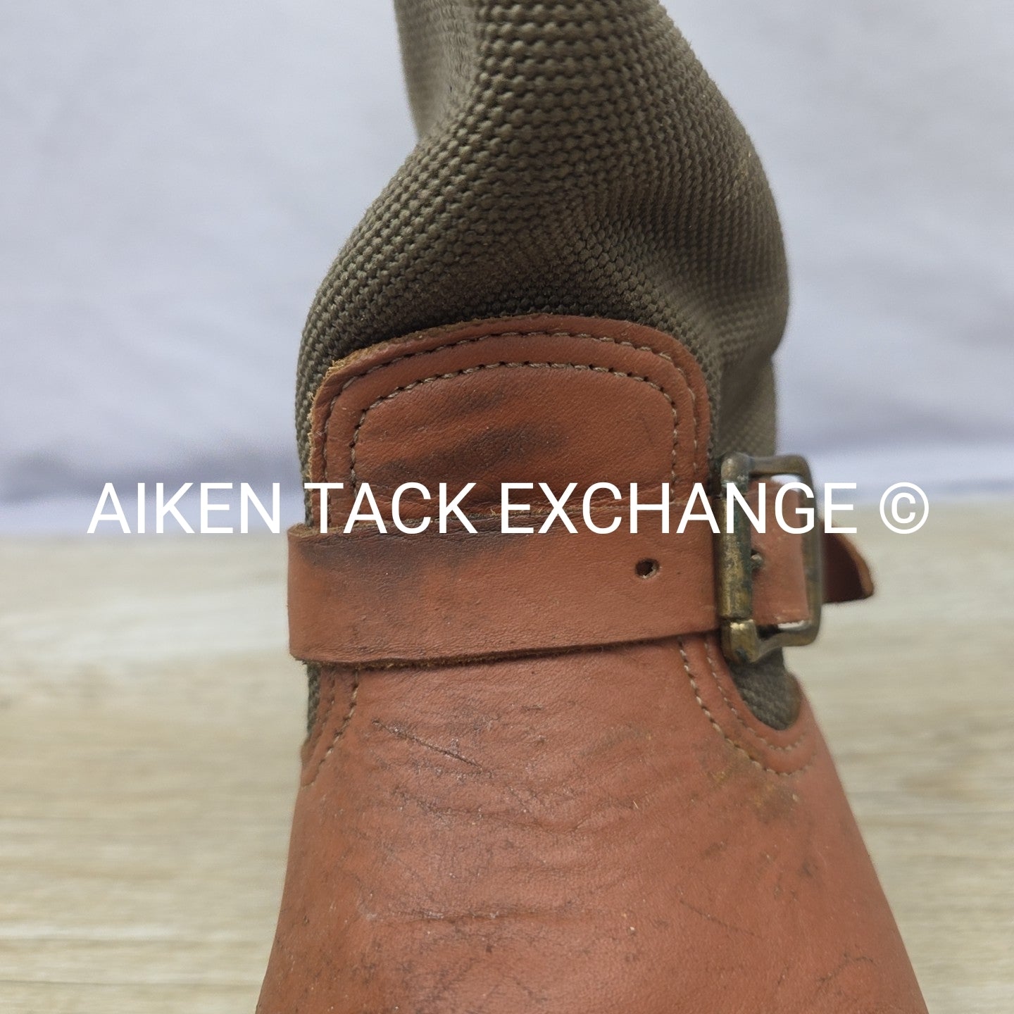 Chippewa Snake Proof Pull On Leather Buckle Boots, Size 8.5
