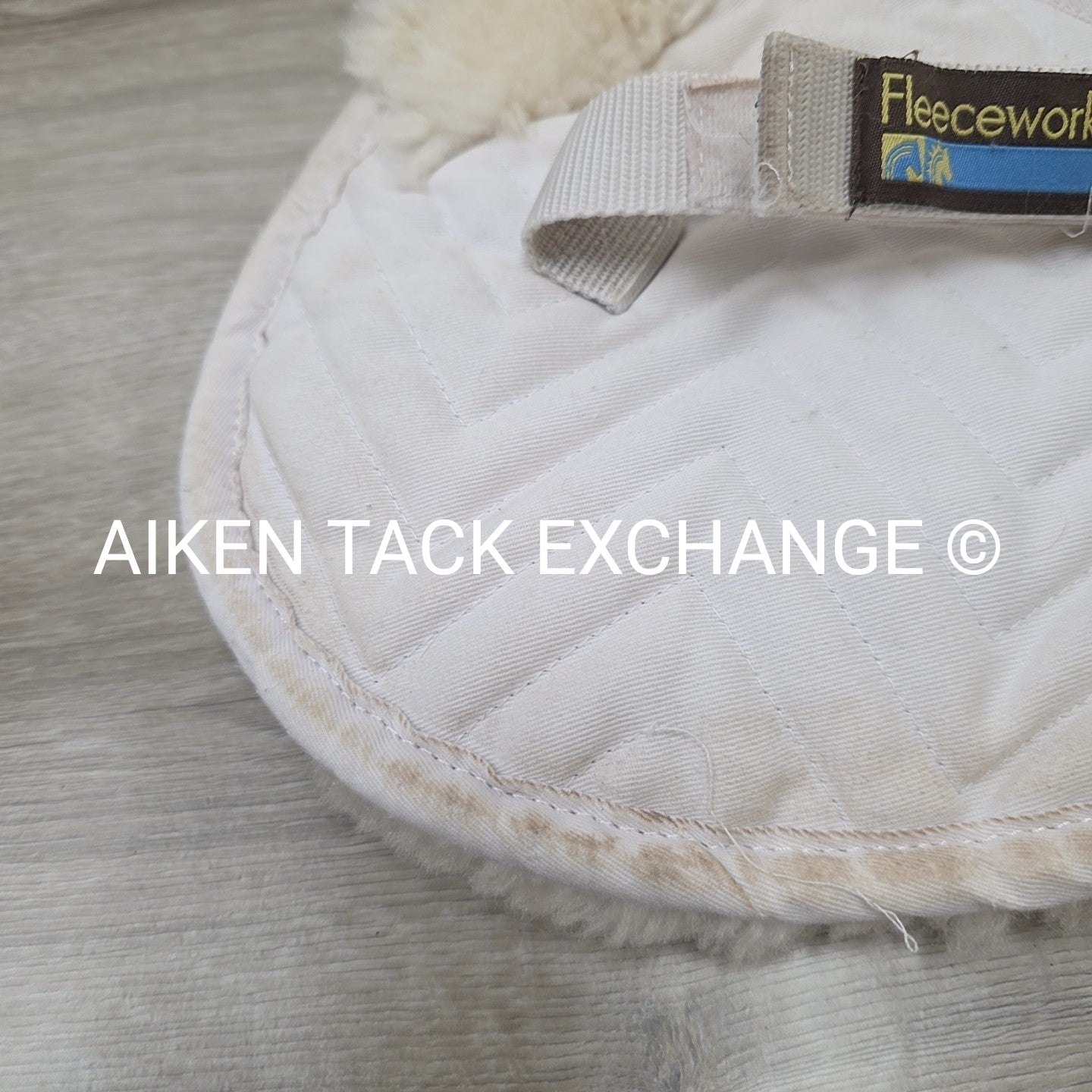 Fleeceworks Sheepskin Classic Original Half Pad with Rolled Edge, Pony