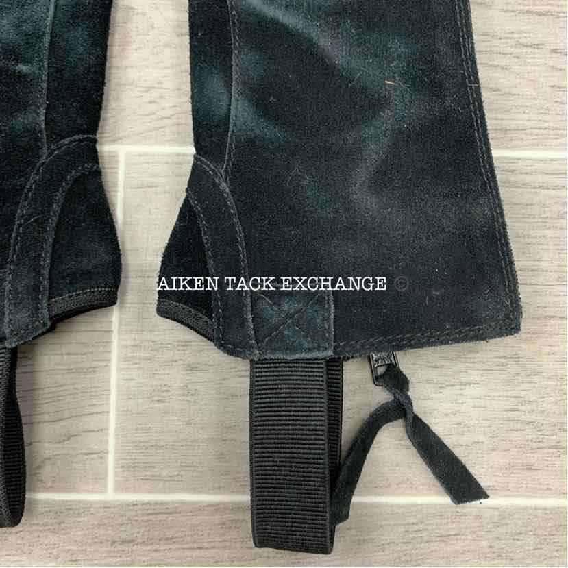Ariat Suede Breeze Half Chaps, Black, Size Slim Tall