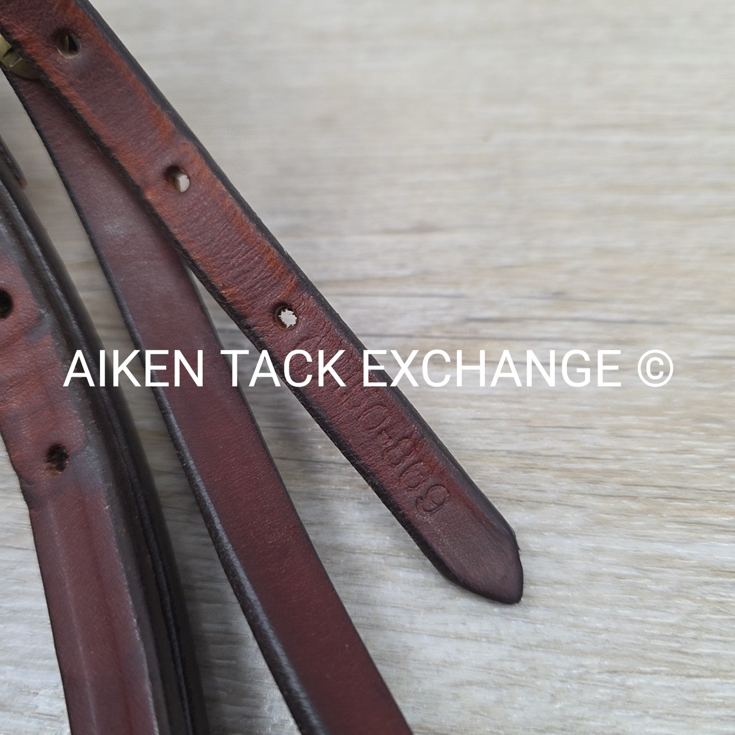 Circle Y Browband Headstall with Matching Reins, Brown, Size Full