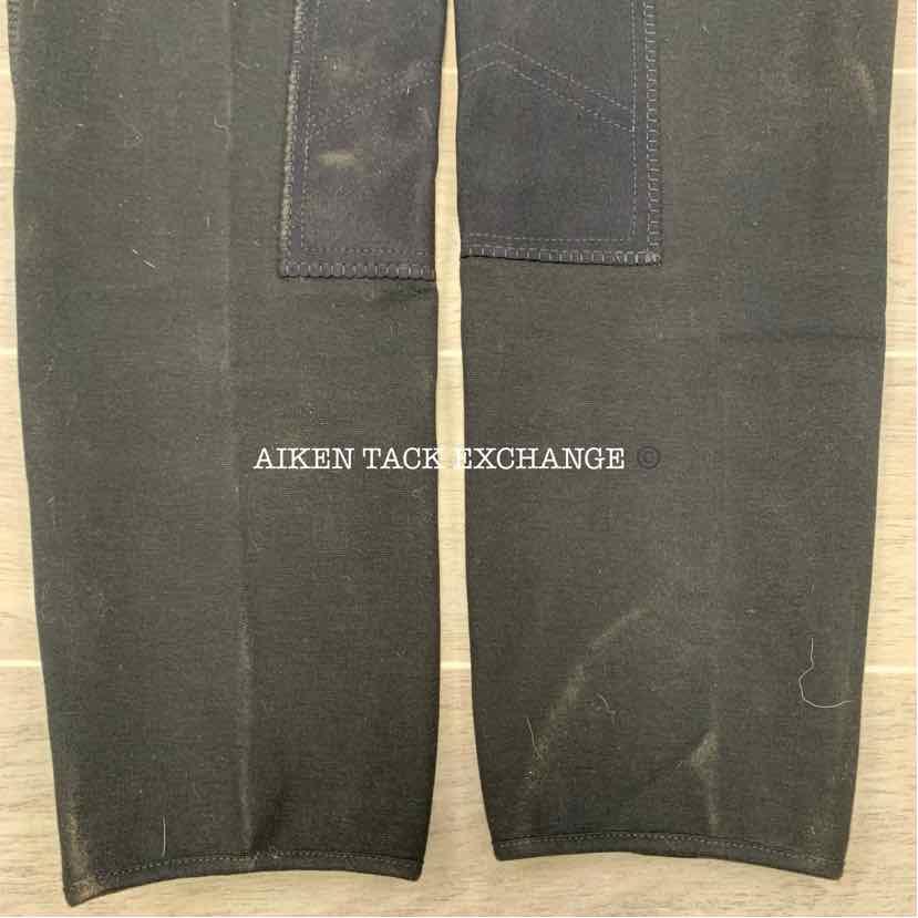 On Course Shapely Knee Patch Breeches, Brand New, Black, Size 32 L