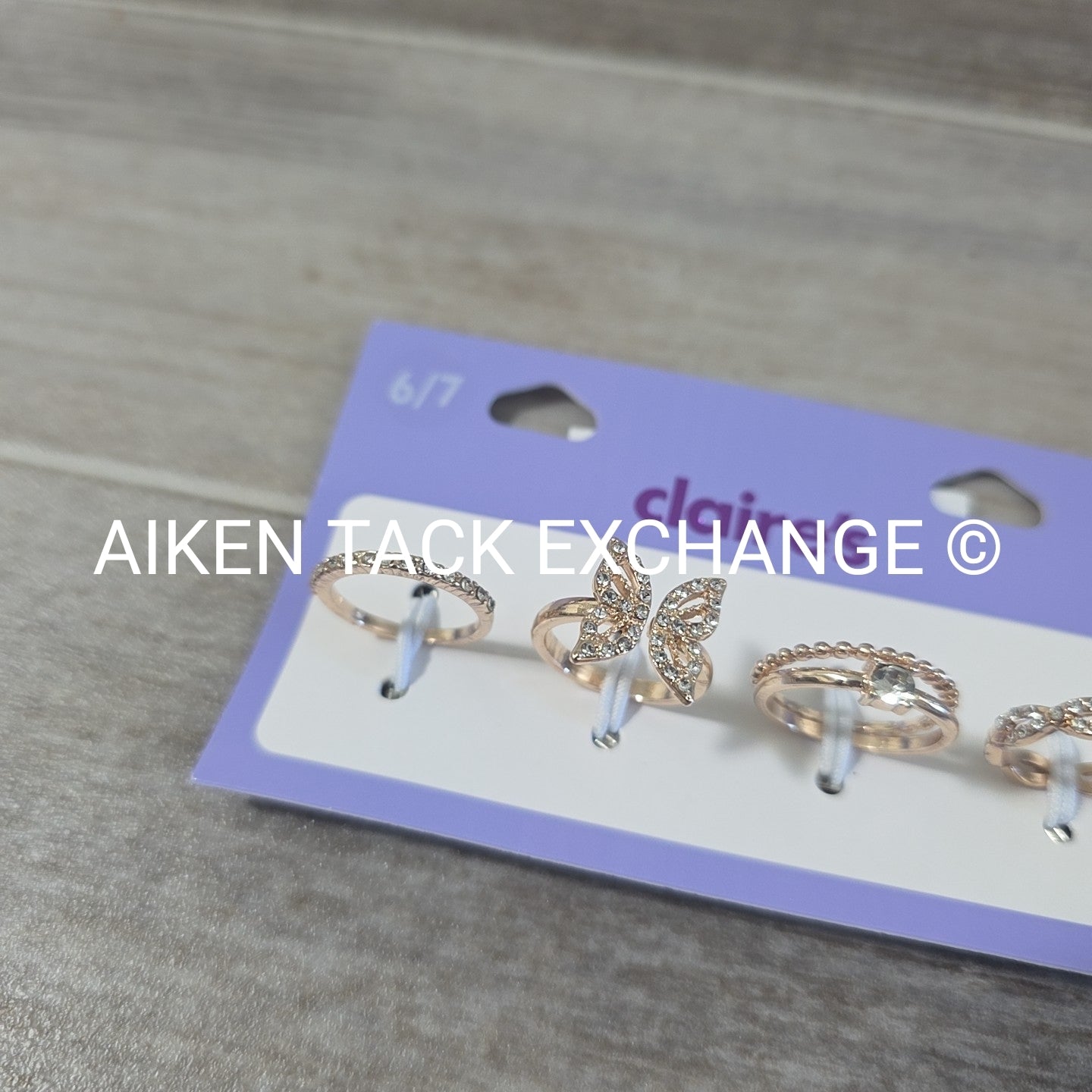 Claire's Ring Set (4) - Size 6/7