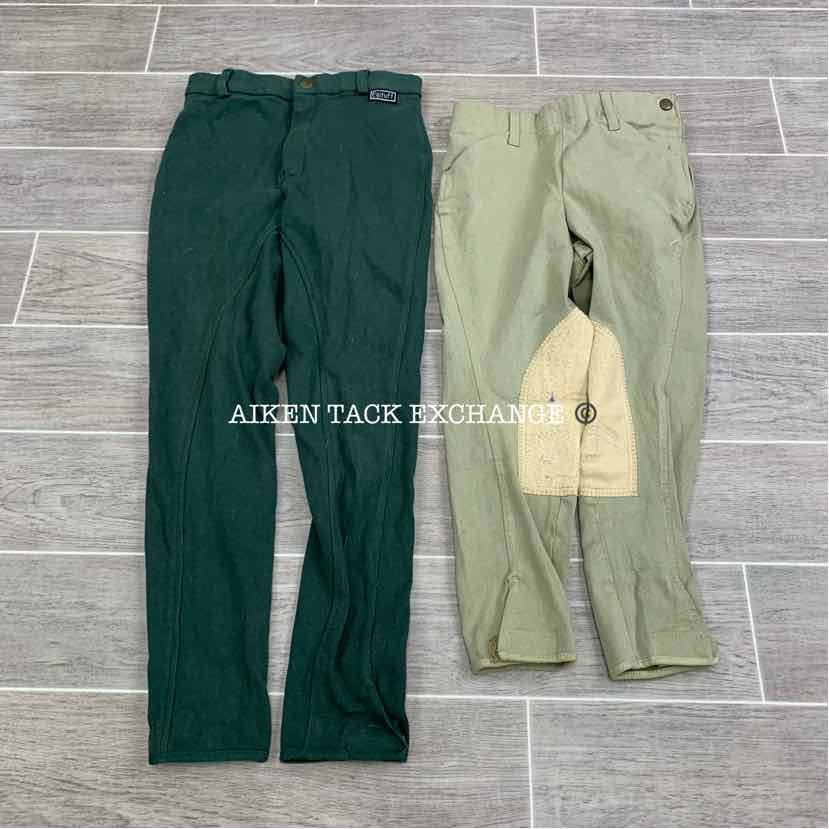 BARGAIN BUNDLE: Grand Prix Knee Patch & Eqituff Knee Patch Breeches, Size 10
