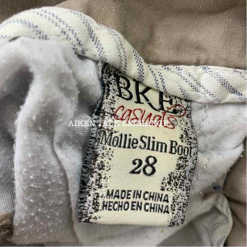 BKE Women's Casual Khaki Pants, Size 28