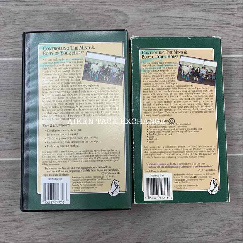 BARGAIN BUNDLE: Controlling the Mind & Body of Your Horse VHS Tapes 2 & 7