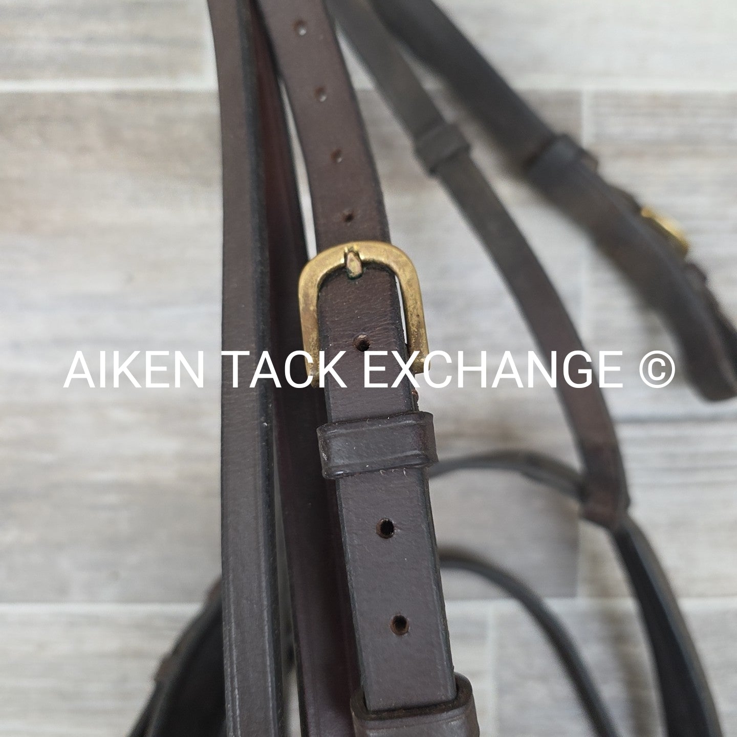 Various Brands Flash Bridle, No Reins, Brown, Size Full