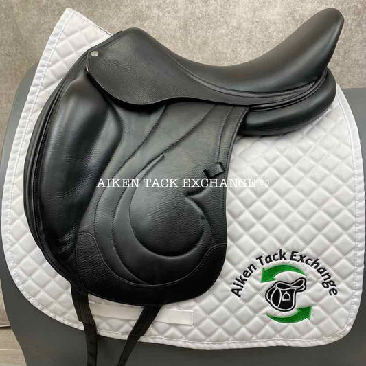 2014 Antares Cadence Monoflap Dressage Saddle, 18" Seat, 2N Flap, Medium Wide Tree, Foam Panels, Full Buffalo Leather