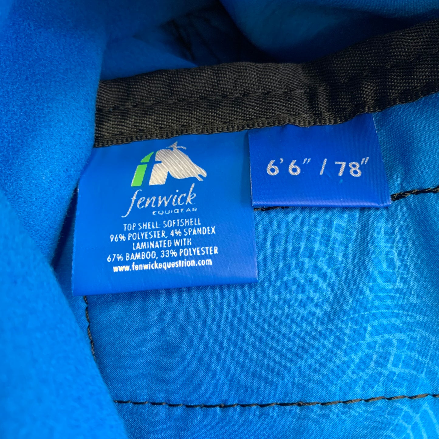 **CLEARANCE** Fenwick Therapeutic Bamboo Soft Shell Blanket Cooler, Blue (Sizes: 74", 78", 82" & 86")