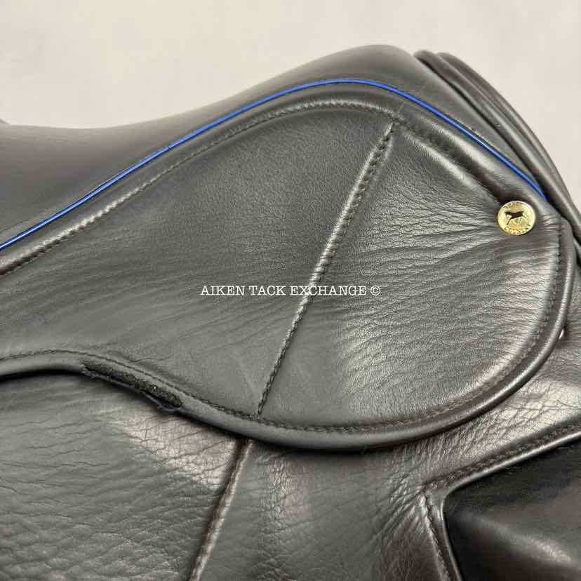 **SOLD** 2015 Black Country Carlow Dressage Saddle, 17.5" Seat, Medium Wide Tree, Wool Flocked Serge Panels