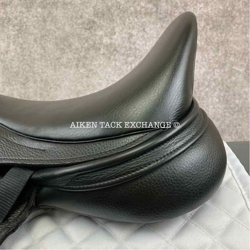 2023 Envy by Custom Saddlery Motion Monoflap Dressage Saddle, 17.5" Seat, Adjustable Tree, Wool Flocked Panels