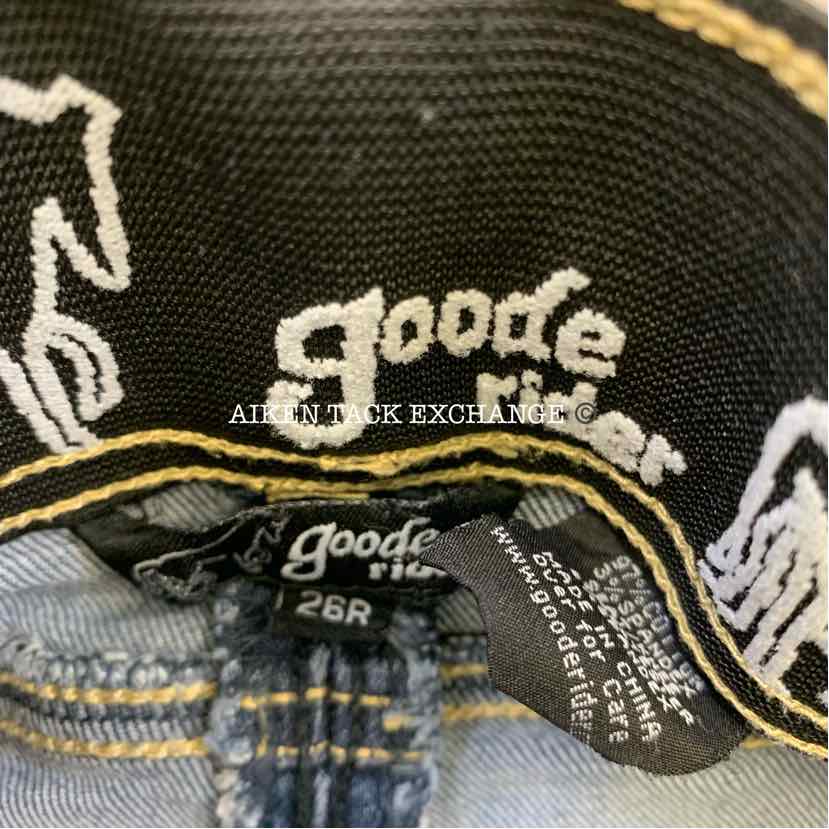 Goode Rider Denim Full Seat Breeches, Size 26