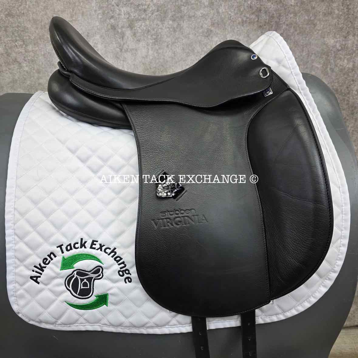 2018 Stubben Virginia Deluxe Dressage Saddle, 17.5" Seat, 29cm Tree - Medium, Wool Flocked Panels