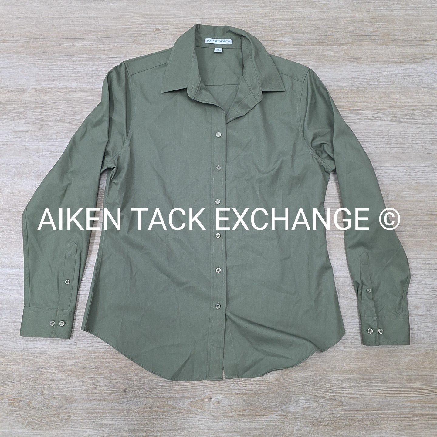Port Authority Long Sleeve Button Up, Women's Medium