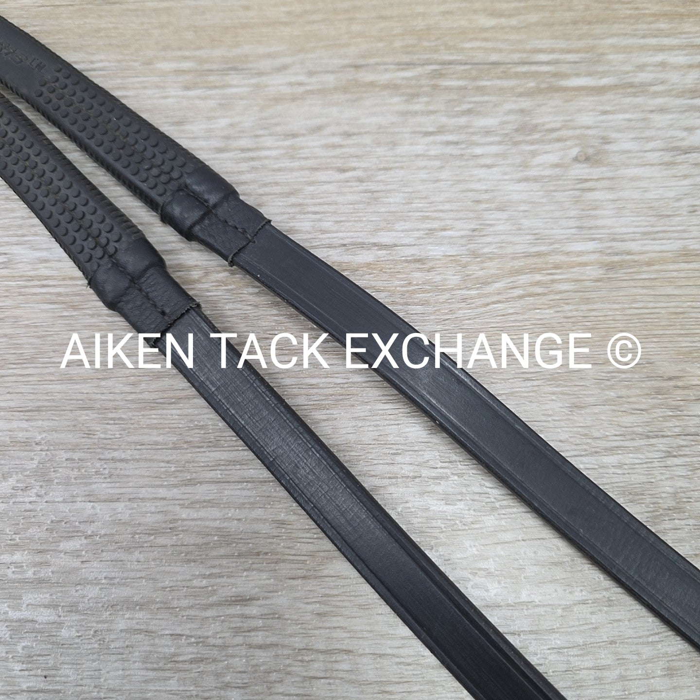 Rubber Grip Reins, Black, 54"