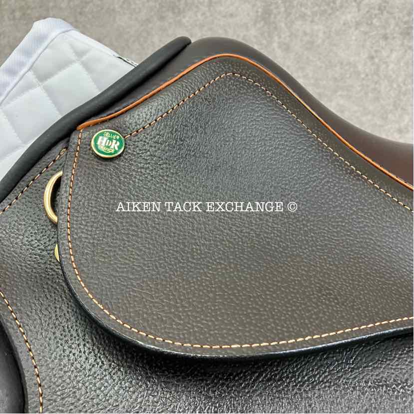 **SOLD** HDR Memor-X Close Contact Jump Saddle, 18.5" Seat, 3.5 Fit - Wide Tree, Foam Panels