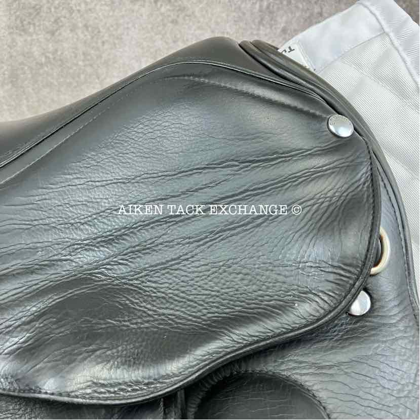 Patrick Saddlery Equation Dressage Saddle, 18" Seat, Short Flap, Extra Wide Tree, Wool Flocked Panels