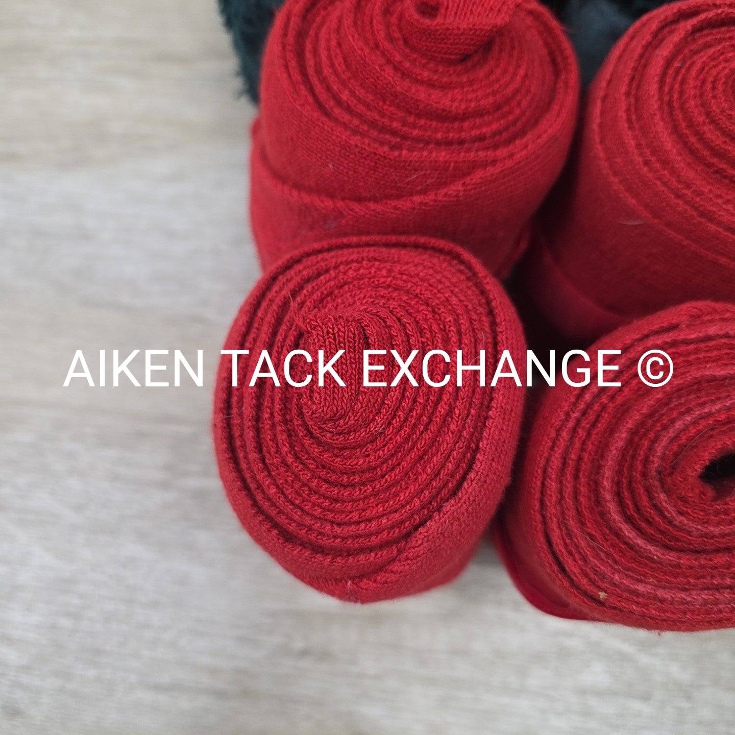 BARGAIN BUNDLE: 4 Polo Wraps, Green & 4 Knit Wraps, Red