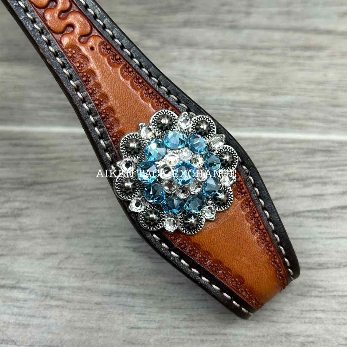 One Ear Western Headstall with Bling