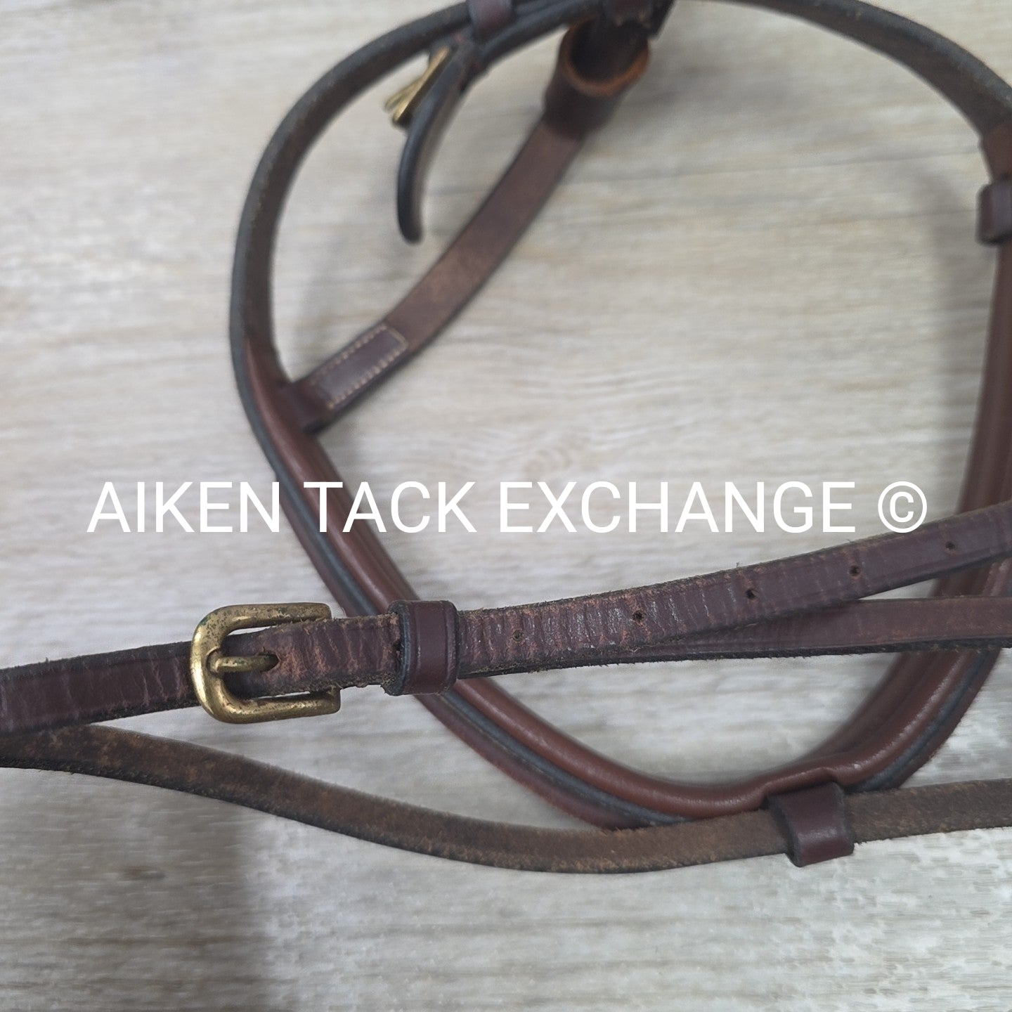 BARGAIN BUNDLE: Flash Dressage Bridle, Fancy Stitched Flash Noseband & Plain Rai