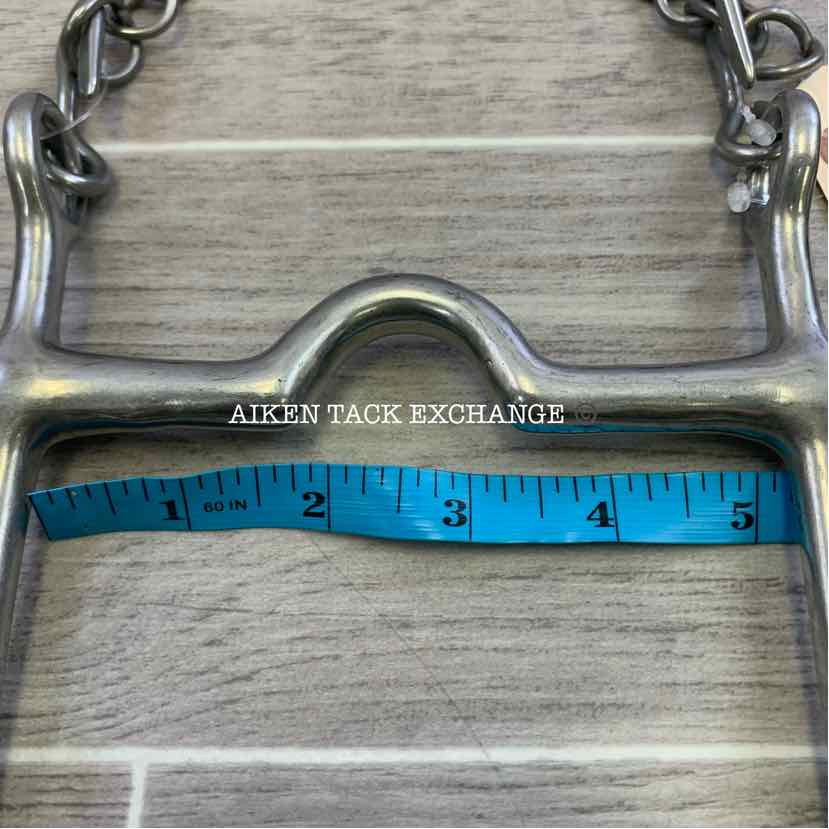 Mullen Mouth Ported Long Shanked Bit 5"