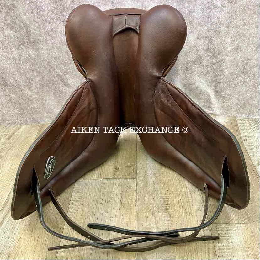 2021 Custom Saddlery Everest Monoflap Dressage Saddle, 18" Seat, Short Flap, Adjustable Tree, Wool Flocked Panels