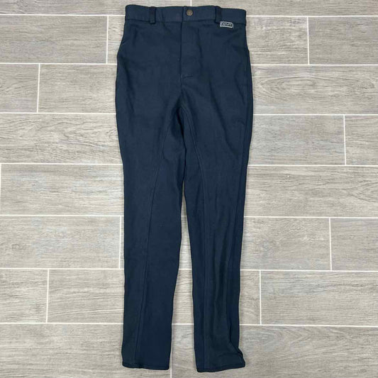 Eqituff Children's Knee Patch Breeches, Navy, Size 12, Brand New