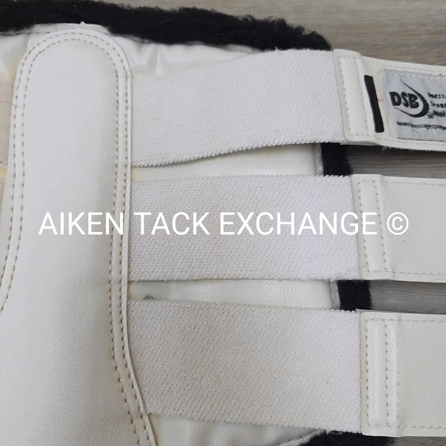 DSB Dressage Sport Boots Original, White/Black, Size Large