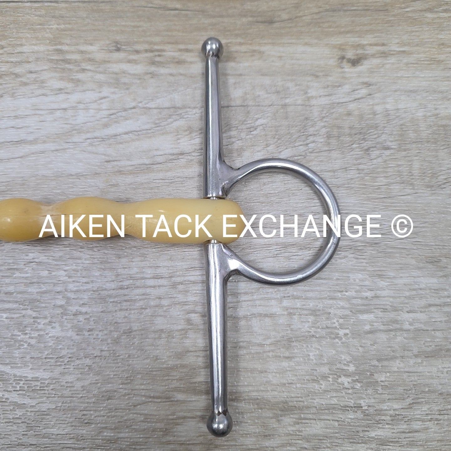 Happy Mouth Shaped Mullen Mouth Full Cheek Bit 5" (Has Chew Marks)