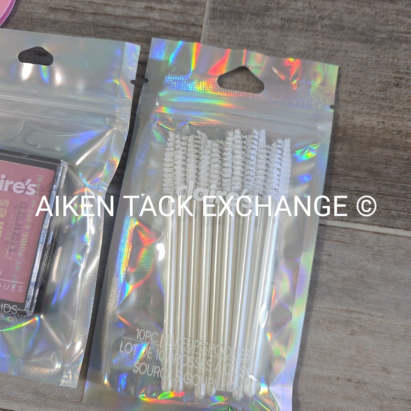 Claire's Makeup Bundle - Blush, Makeup Sponge, Spoolies (10), Liquid Highlighter