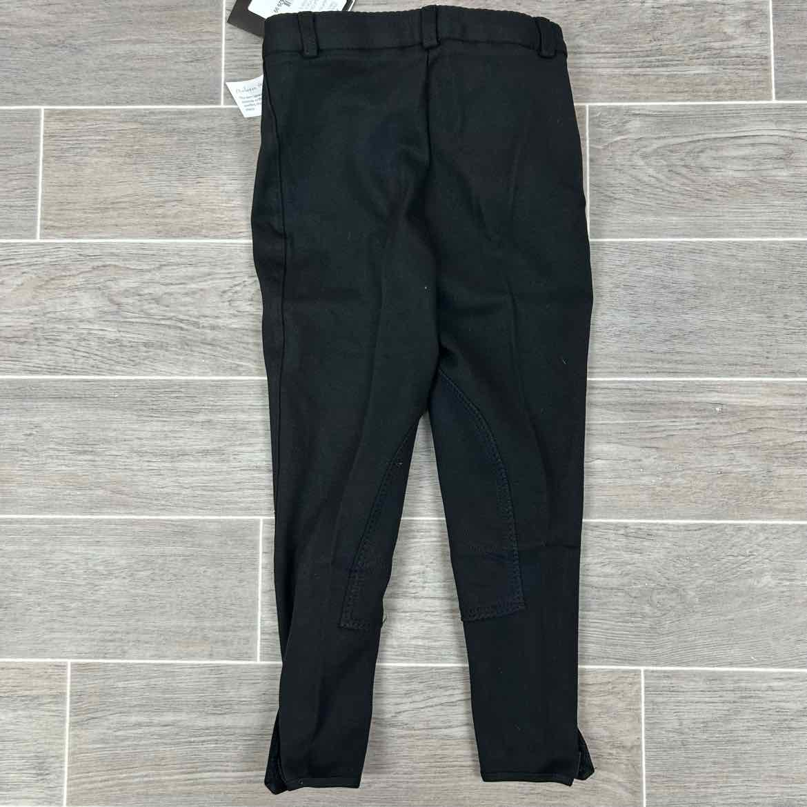 Eqituff Children's Knee Patch Breeches, Black, Size 6, Brand New