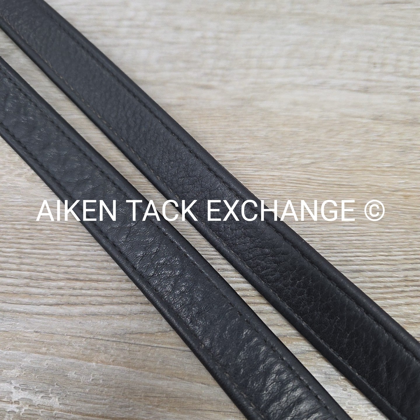 Beval Calfskin Lined Stirrup Leathers, Black, 60"