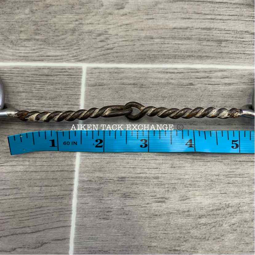 Maheu Single Joint Twisted Sweet Iron Gag Bit 5"