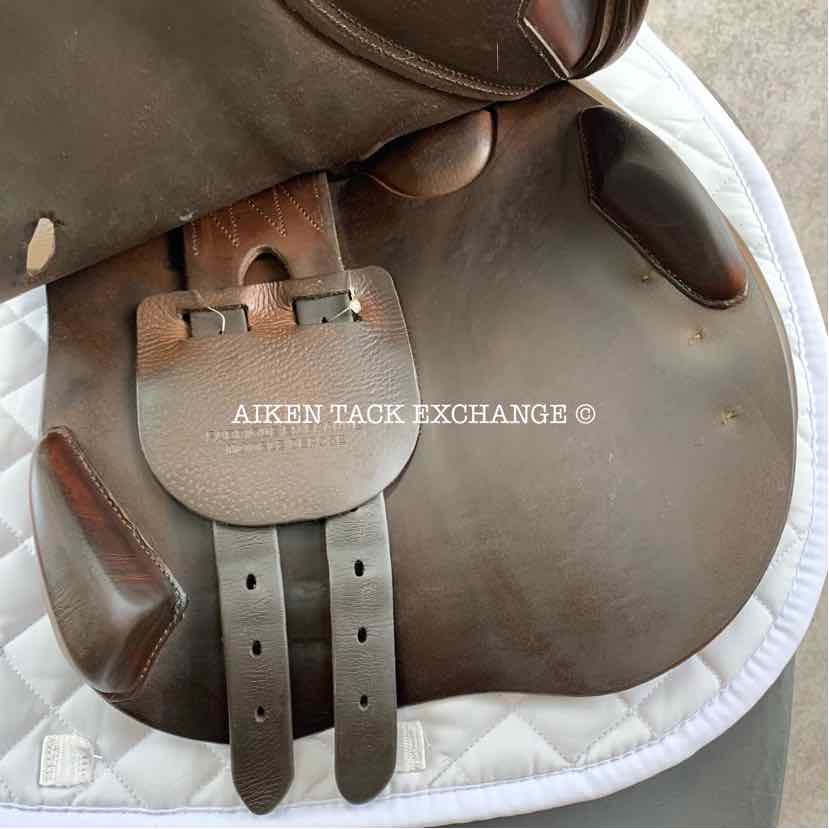 **SOLD** 2014 Meyer Act 1 Close Contact Jump Saddle, 17" Seat (Semi-Deep), Medium Tree, 4 Flap (Regular), Foam Panels