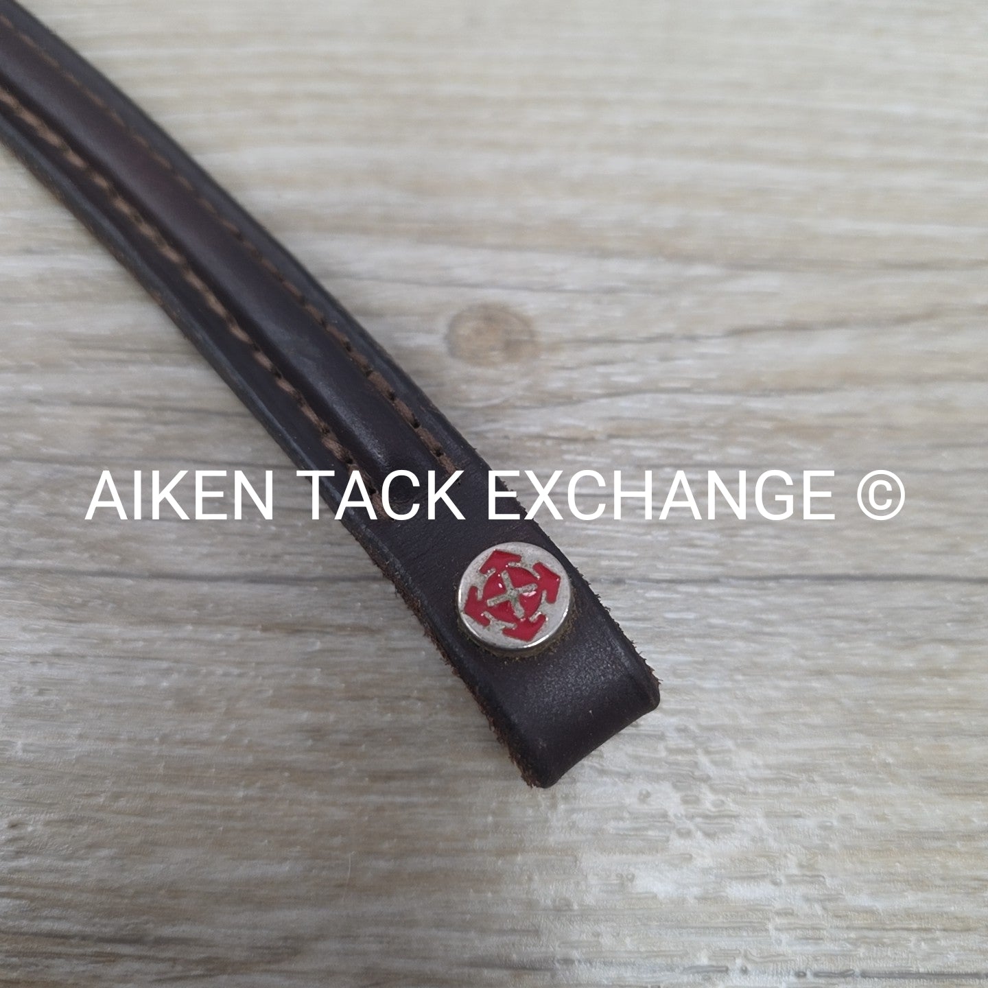 Courbette Plain Raised Browband, Brown, 15"