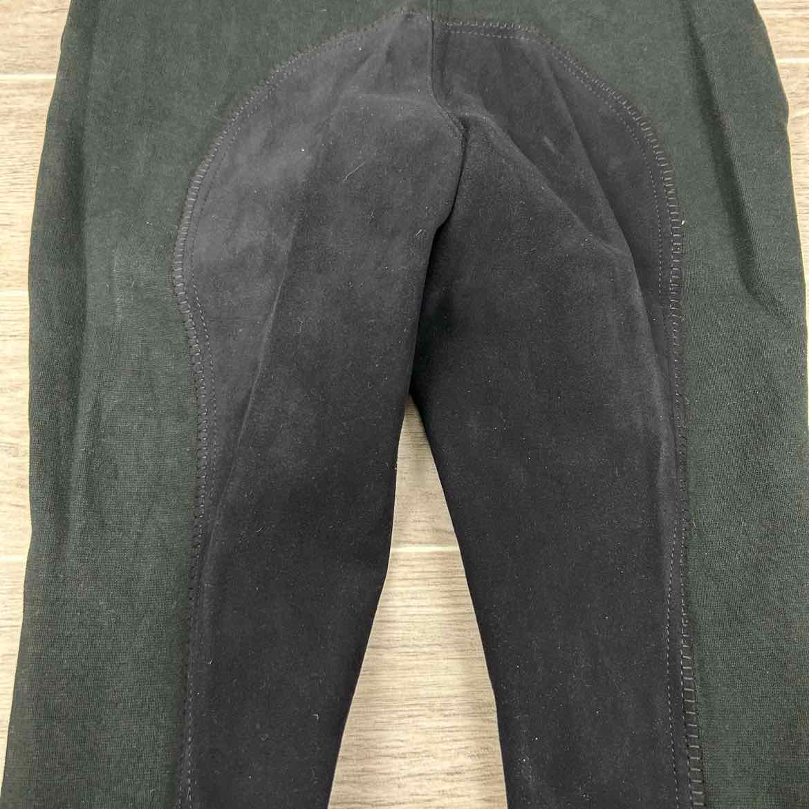 ELT Children's Full Seat Breeches, Black, Size 12, Brand New