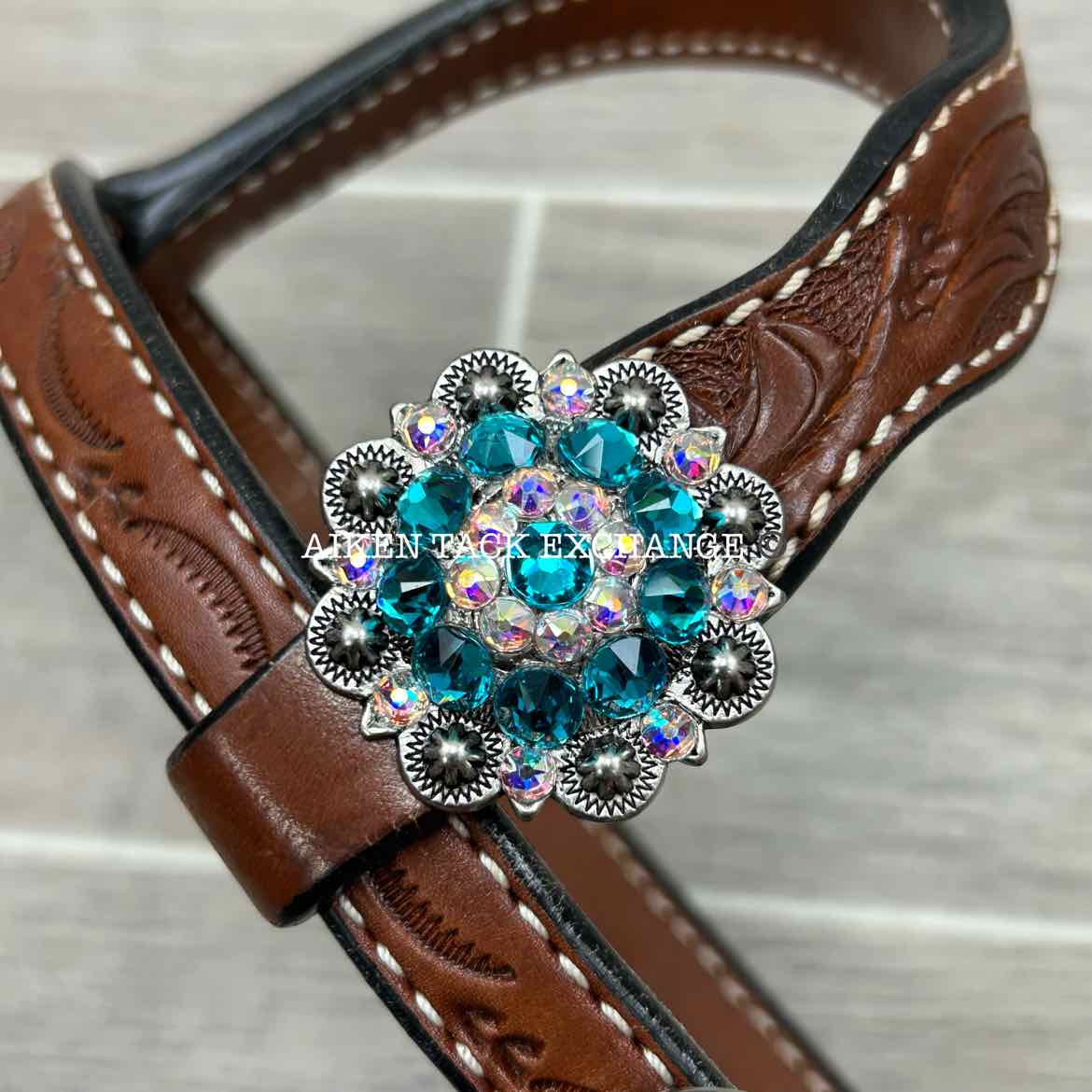 One Ear Western Headstall with Bling