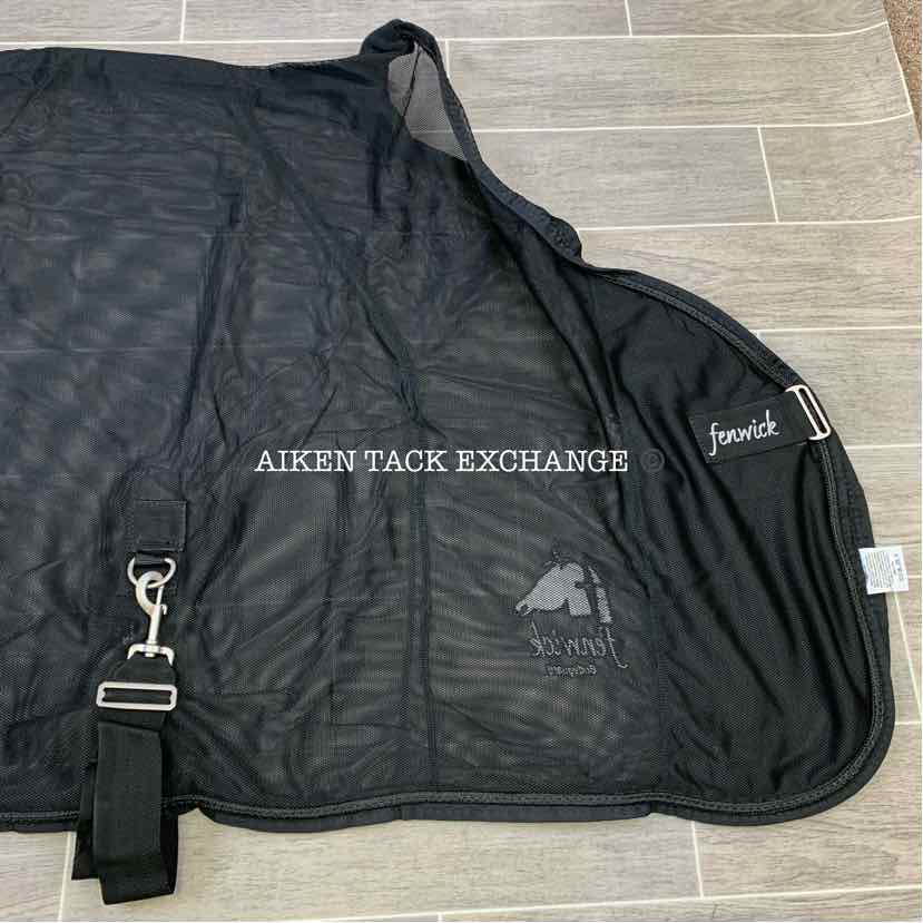 **CLEARANCE** Fenwick Equestrian BodyGuard Mesh Fly Sheet Cooler, Black, 66"