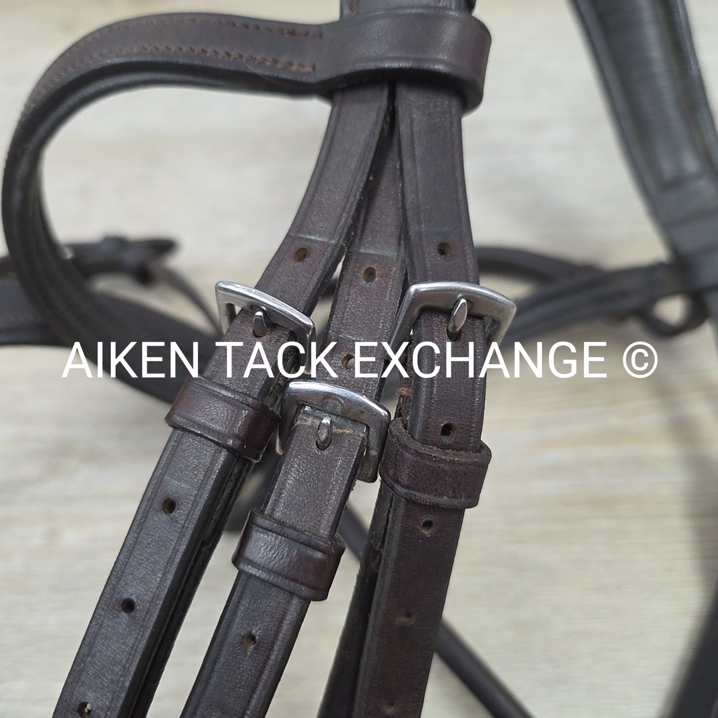 Collegiate ComFiTec Training Bridle, No Reins, Brown, Size Full