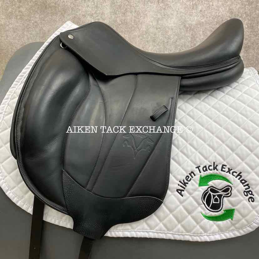 2019 Voltaire Adelaide Monoflap Dressage Saddle, 18" Seat, 2A Flap, Medium Wide/Wide Tree, PRO Panels, Full Buffalo Leather