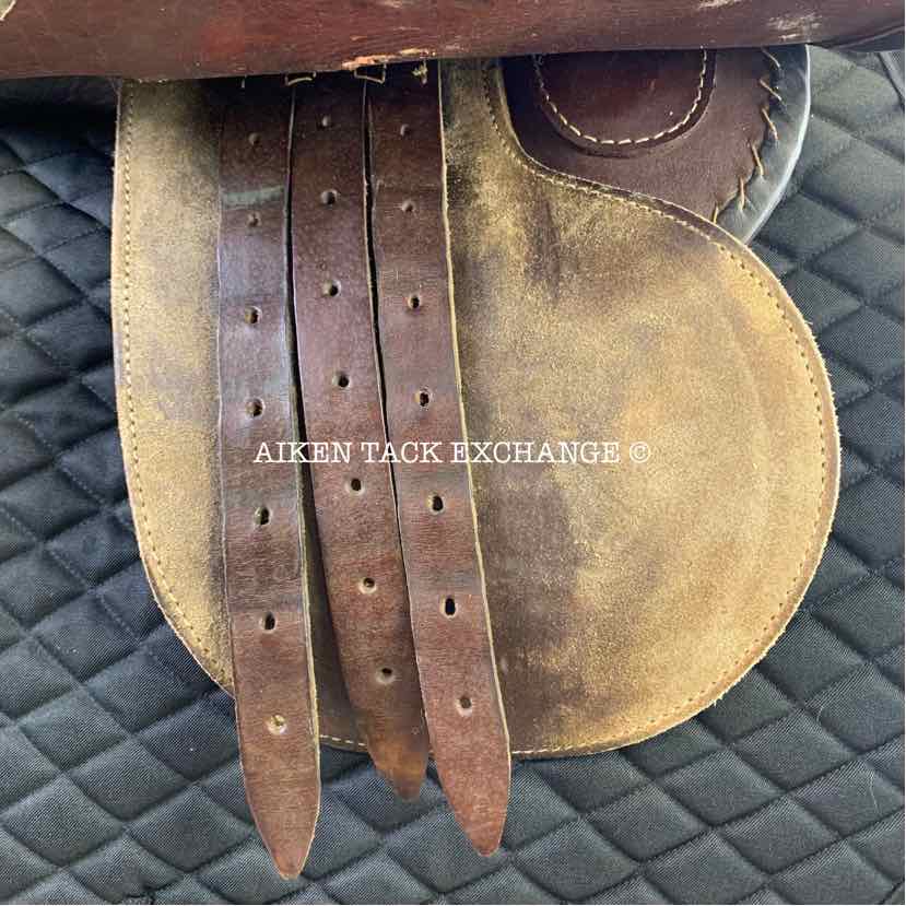 Gladiator Polo Saddle, 18" Seat, Narrow Tree, Foam Panels, Comes with Stirrups & Leathers