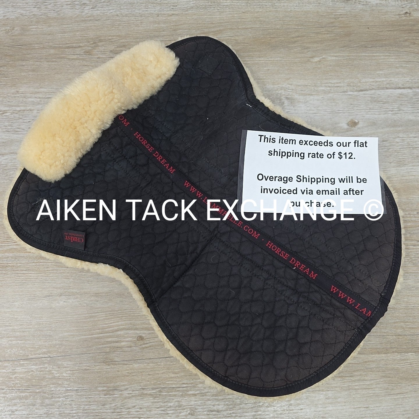 Christ HorseDream Sheepskin Shimmable Half Pad