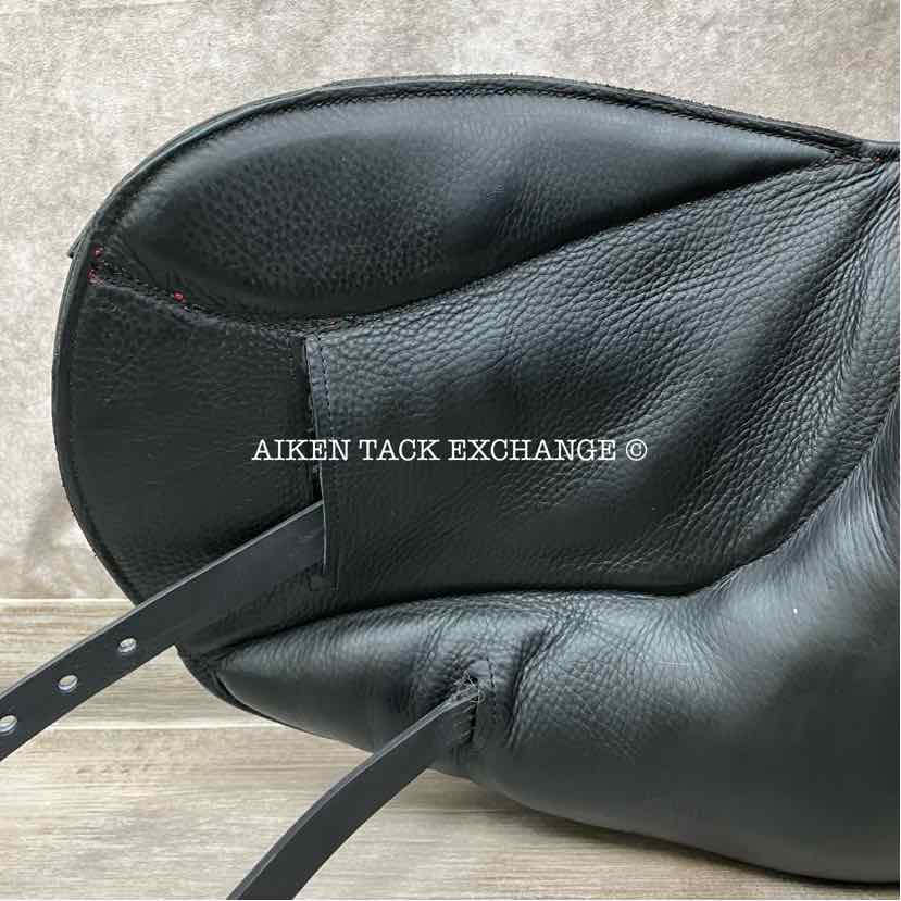 2021 Custom Saddlery Icon Flight Monoflap Dressage Saddle, 17.5" Seat, Short Flap, Adjustable Tree, Wool Flocked Panels