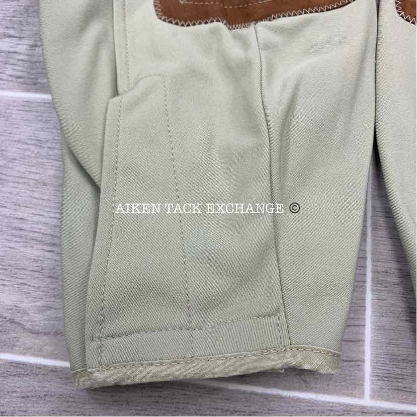 Tailored Sportsman Supreme Hunter Side Zip Knee Patch Breeches, Size 24 L